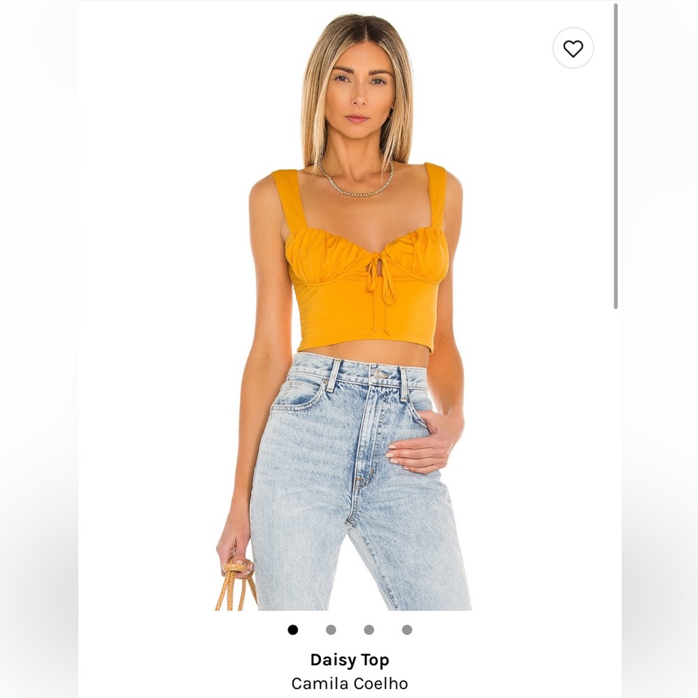 NWT Camila Coelho Daisy Top Orange size Small